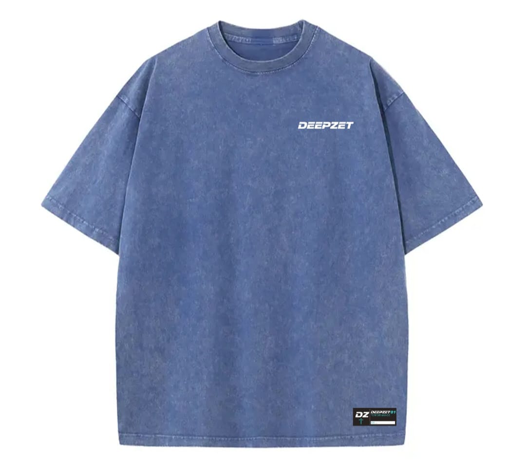 DEEPZET 01 Tee — Faded Indigo