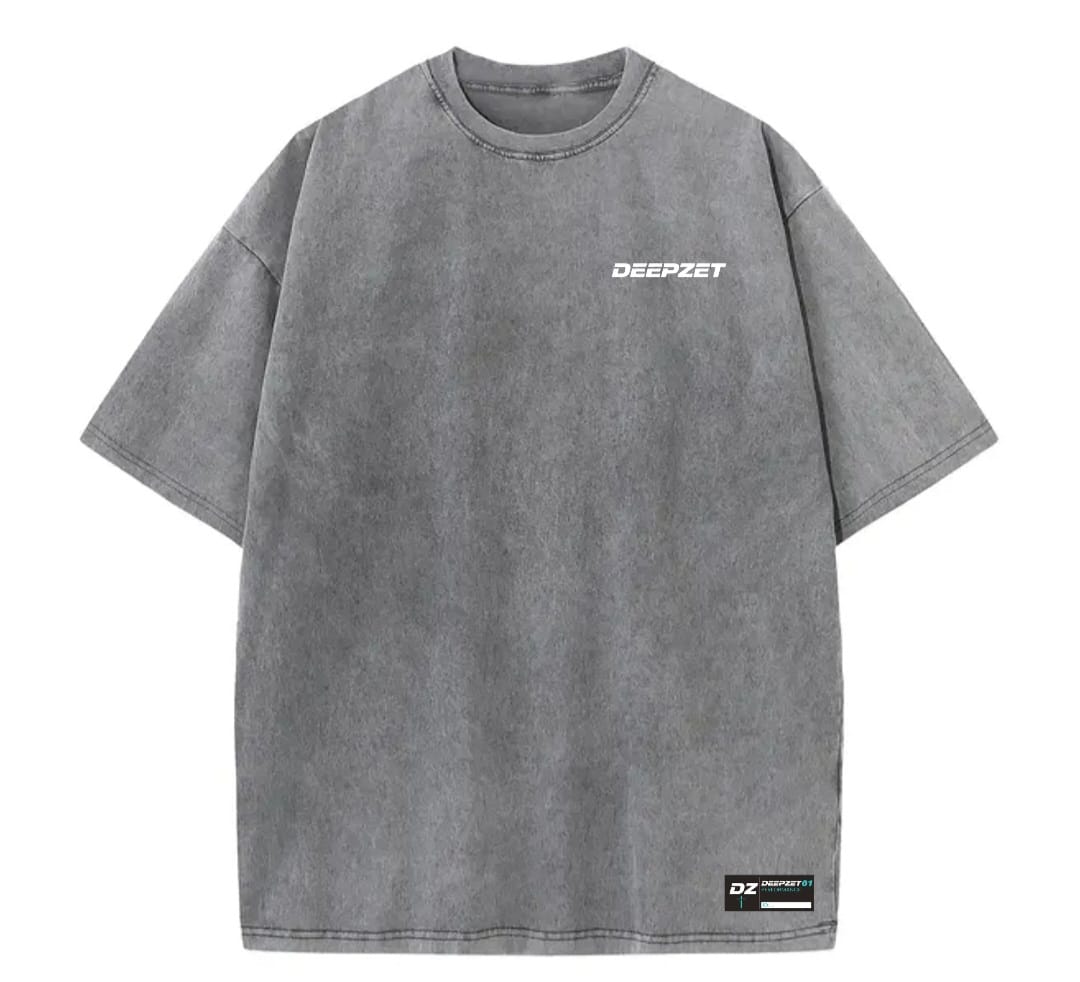 DEEPZET 01 Tee — Stone Grey